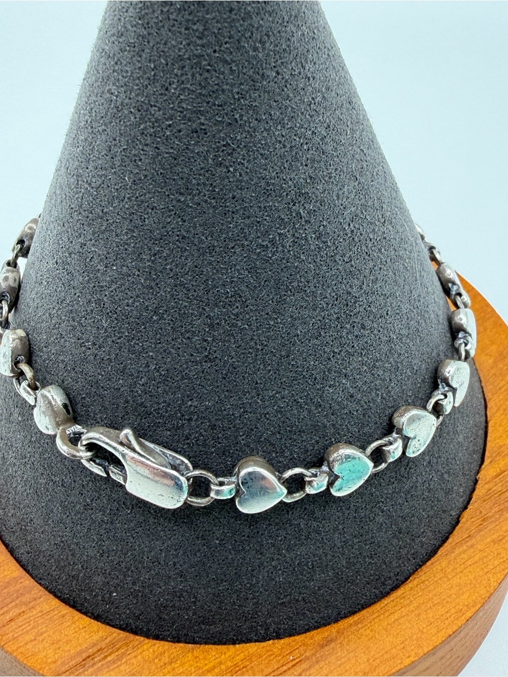Tiffany & Co. 925 Silver Heart Link Bracelet - Picture 6 of 15